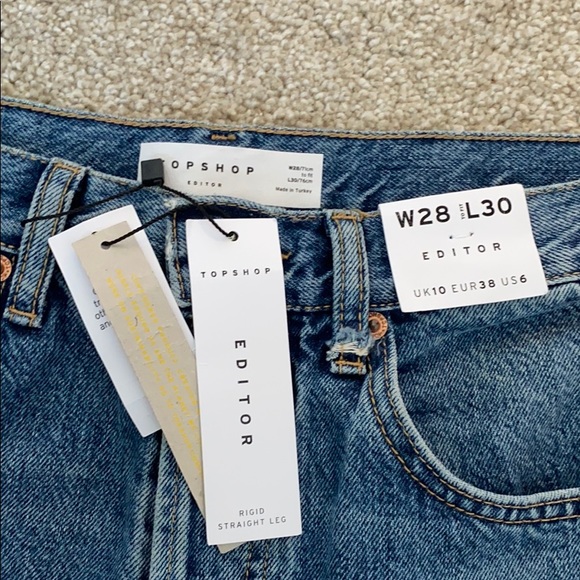 Top shop rigid Straight Leg Jean - Picture 3 of 4